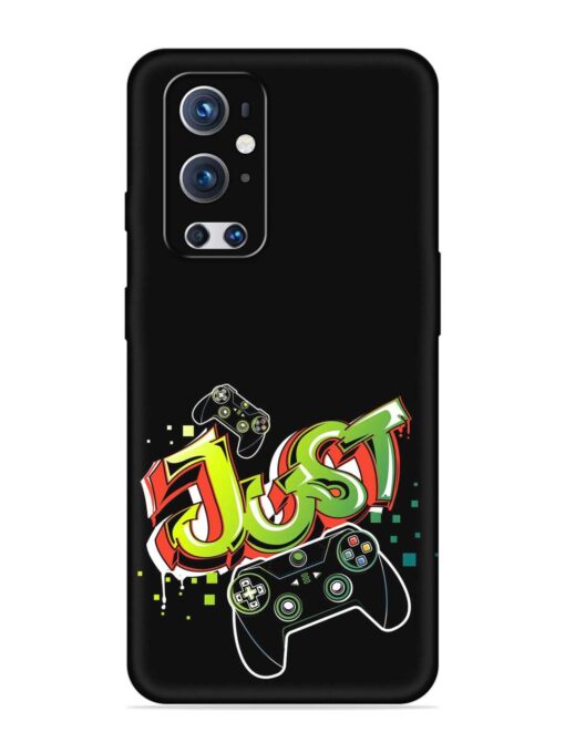 Graffiti Gamepad Illustration Embossed Soft Silicone Case for Oneplus 9 Pro (5G) Zapvi