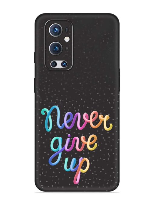 Colorful Stylized Rainbow Embossed Soft Silicone Case for Oneplus 9 Pro (5G) Zapvi