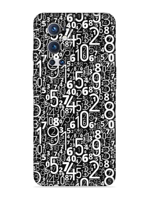 Many Numbers Different Embossed Soft Silicone Case for Oneplus 9 Pro (5G) Zapvi