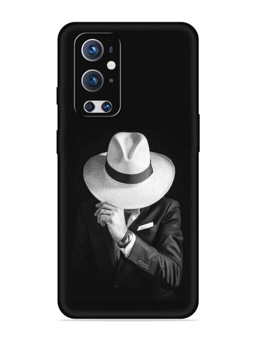 Men Under Hat Embossed Soft Silicone Case for Oneplus 9 Pro (5G)