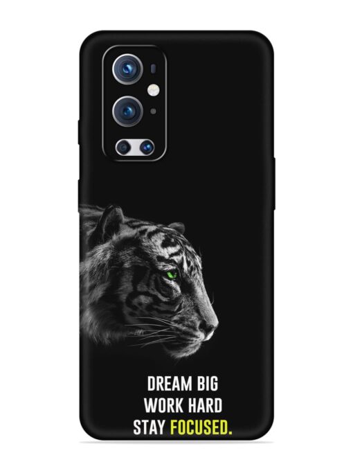 Dream Big Work Hard Embossed Soft Silicone Case for Oneplus 9 Pro (5G) Zapvi