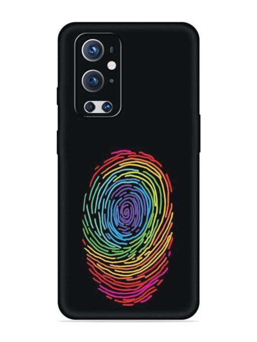 Fingerprint Of Thumb Art Embossed Soft Silicone Case for Oneplus 9 Pro (5G) Zapvi