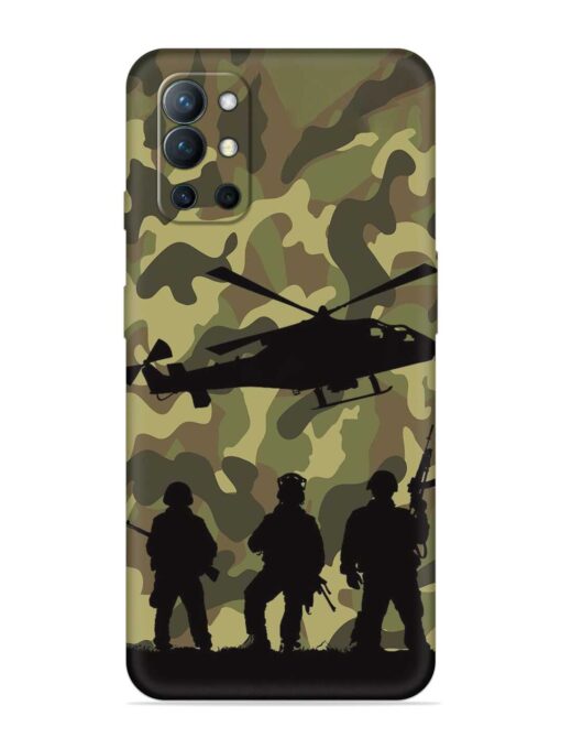 Army Heros Embossed Soft Silicone Case for Oneplus 9R (5G) Zapvi