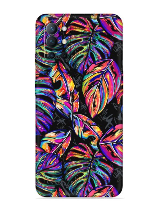 Tropical Seamless Vector Embossed Soft Silicone Case for Oneplus 9R (5G) Zapvi