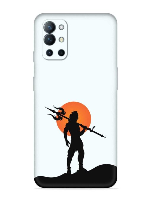 Lord Mahadev Trendy Embossed Soft Silicone Case for Oneplus 9R (5G)