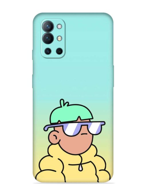 Doodles Cool Character Embossed Soft Silicone Case for Oneplus 9R (5G) Zapvi