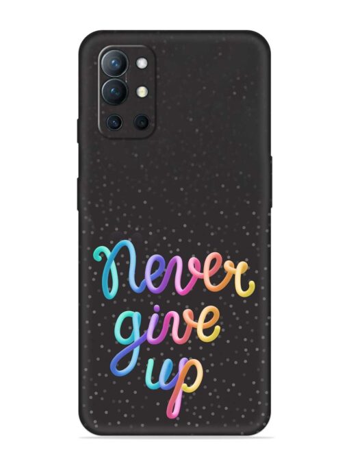 Colorful Stylized Rainbow Embossed Soft Silicone Case for Oneplus 9R (5G)