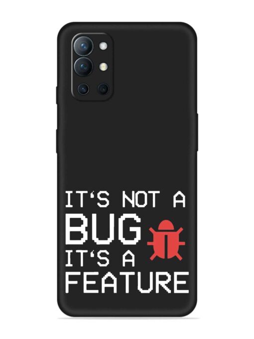 Not Bug Feature Embossed Soft Silicone Case for Oneplus 9R (5G) Zapvi