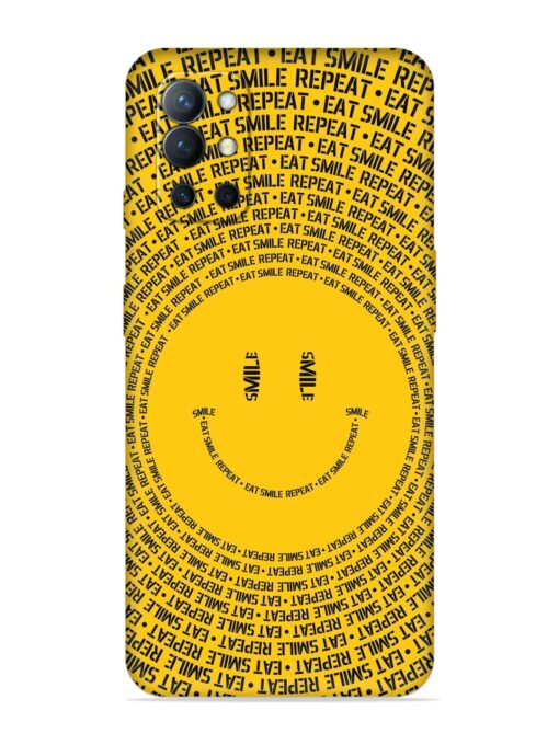 Smiley Embossed Soft Silicone Case for Oneplus 9R (5G) Zapvi