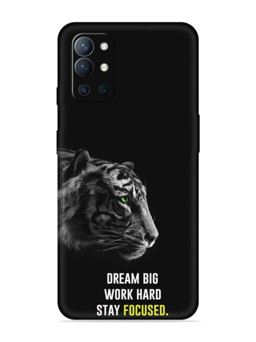 Dream Big Work Hard Embossed Soft Silicone Case for Oneplus 9R (5G)