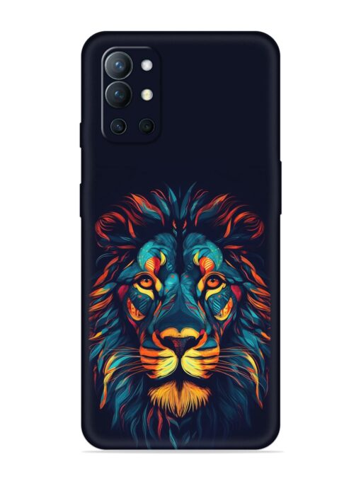 Colorful Lion Embossed Soft Silicone Case for Oneplus 9R (5G) Zapvi