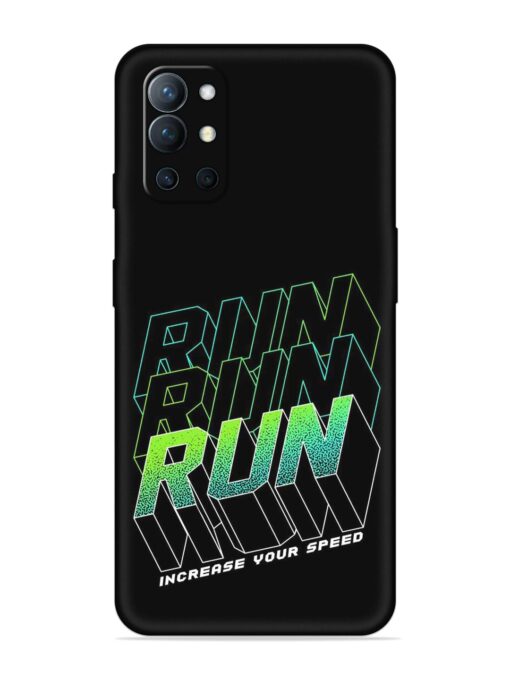 Run Embossed Soft Silicone Case for Oneplus 9R (5G)