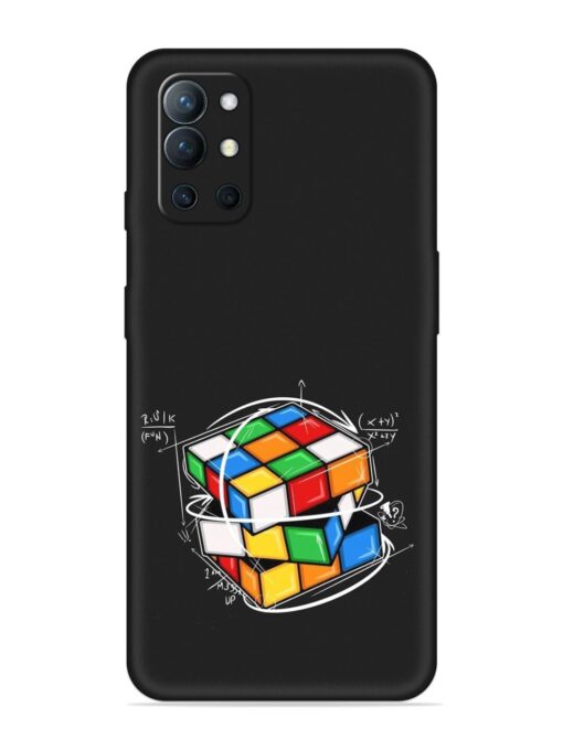 Cubik Vector Embossed Soft Silicone Case for Oneplus 9R (5G) Zapvi