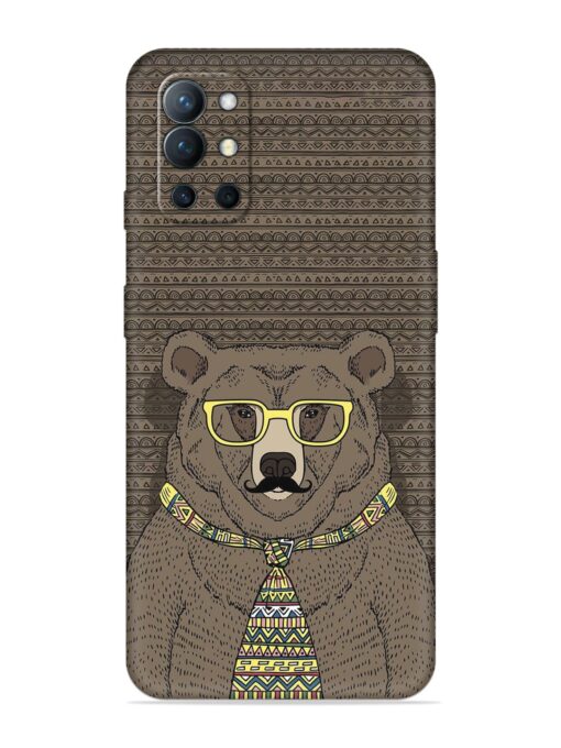 Grizzly Bear Embossed Soft Silicone Case for Oneplus 9R (5G) Zapvi