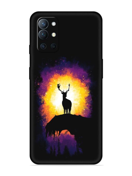 Elk Animal Art Embossed Soft Silicone Case for Oneplus 9R (5G) Zapvi