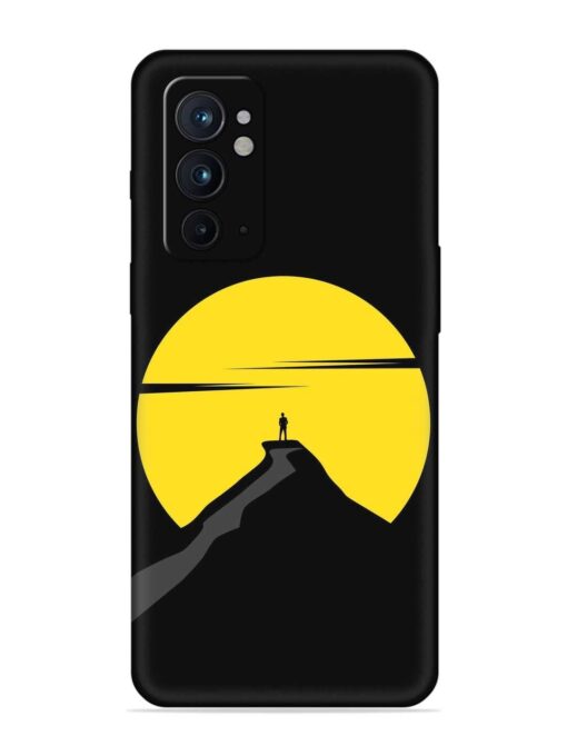 Black Ultra Vector Embossed Soft Silicone Case for Oneplus 9RT (5G) Zapvi