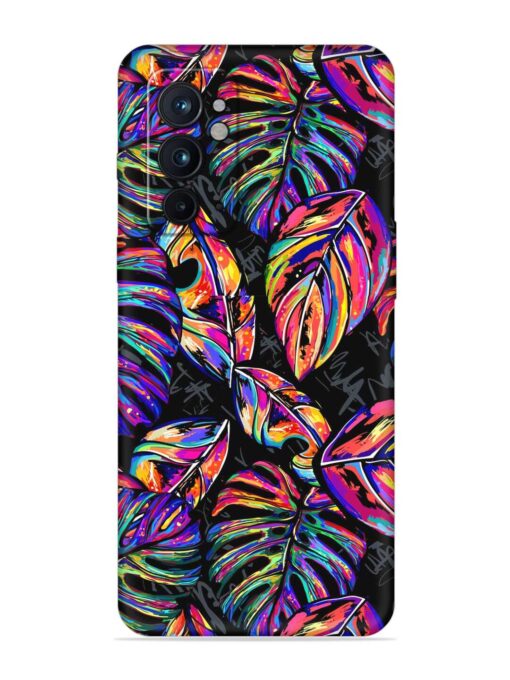 Tropical Seamless Vector Embossed Soft Silicone Case for Oneplus 9RT (5G) Zapvi