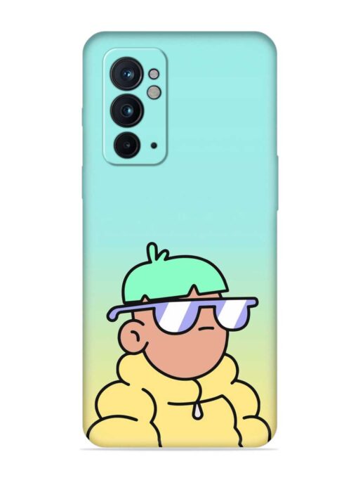 Doodles Cool Character Embossed Soft Silicone Case for Oneplus 9RT (5G) Zapvi