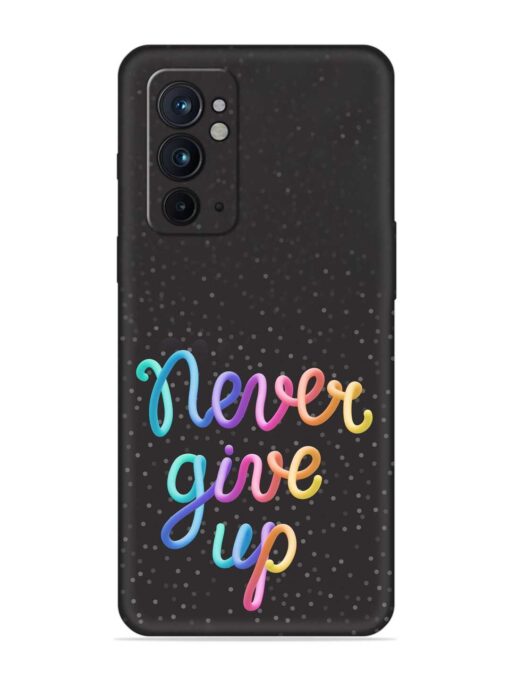 Colorful Stylized Rainbow Embossed Soft Silicone Case for Oneplus 9RT (5G) Zapvi