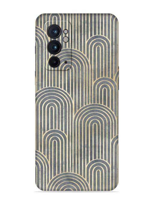 Art Deco Style Embossed Soft Silicone Case for Oneplus 9RT (5G) Zapvi