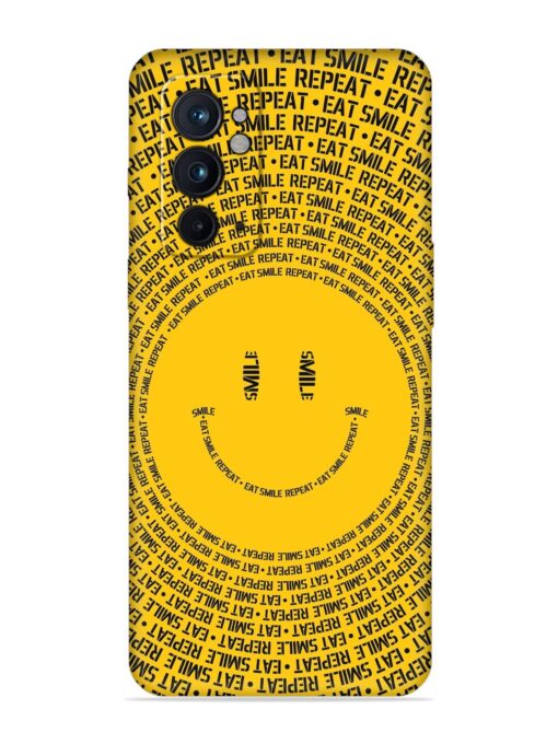 Smiley Embossed Soft Silicone Case for Oneplus 9RT (5G) Zapvi