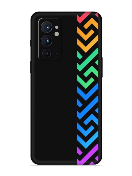 Colorshape Stripes Embossed Soft Silicone Case for Oneplus 9RT (5G) Zapvi