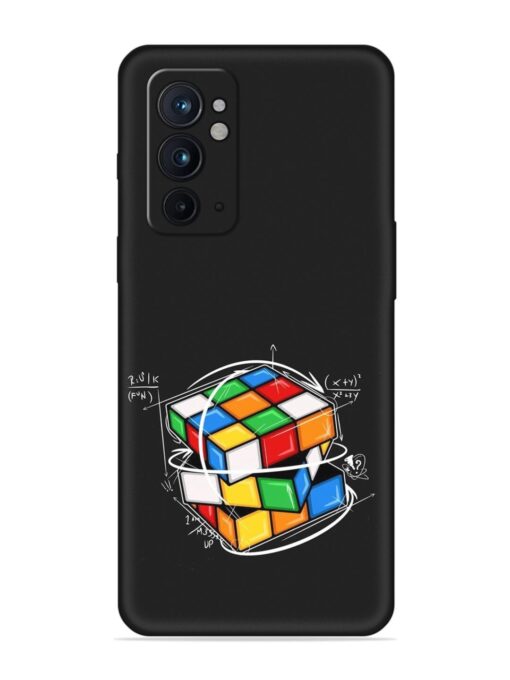 Cubik Vector Embossed Soft Silicone Case for Oneplus 9RT (5G) Zapvi