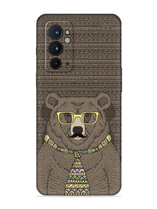 Grizzly Bear Embossed Soft Silicone Case for Oneplus 9RT (5G) Zapvi