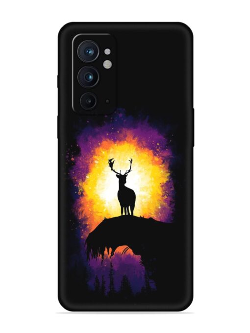 Elk Animal Art Embossed Soft Silicone Case for Oneplus 9RT (5G)