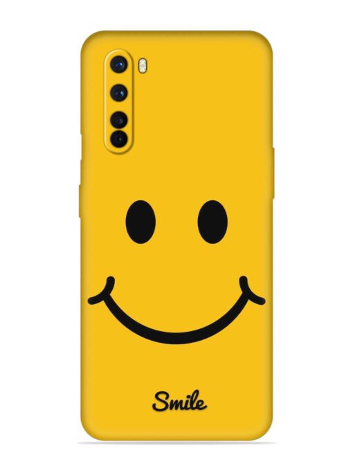 Yellow Smiley Embossed Soft Silicone Case for Oneplus Nord Zapvi