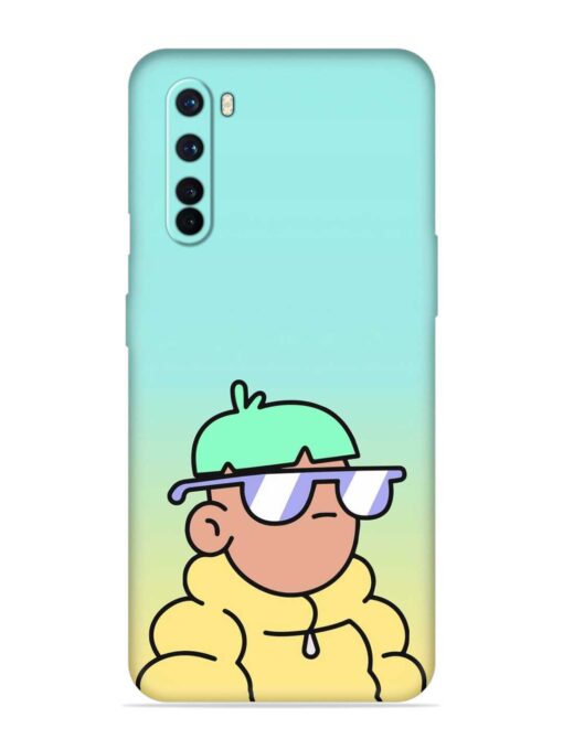 Doodles Cool Character Embossed Soft Silicone Case for Oneplus Nord Zapvi