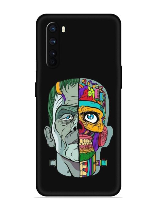 Men Vs Skull Embossed Soft Silicone Case for Oneplus Nord