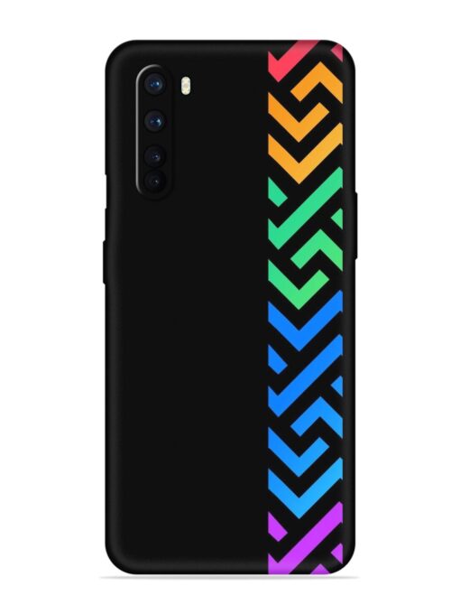 Colorshape Stripes Embossed Soft Silicone Case for Oneplus Nord