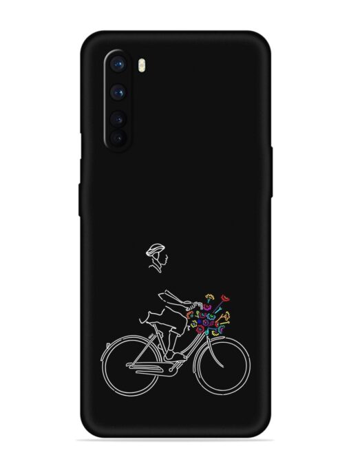 Minimalist Cycle Art Embossed Soft Silicone Case for Oneplus Nord