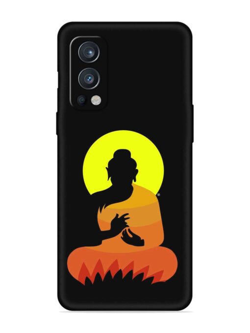 Buddha Art Black Embossed Soft Silicone Case for Oneplus Nord 2 (5G)