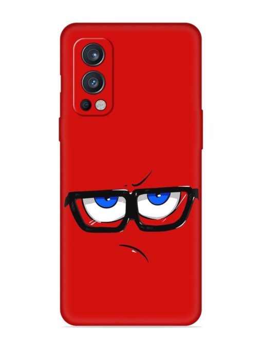 Rad Angry Face Embossed Soft Silicone Case for Oneplus Nord 2 (5G)