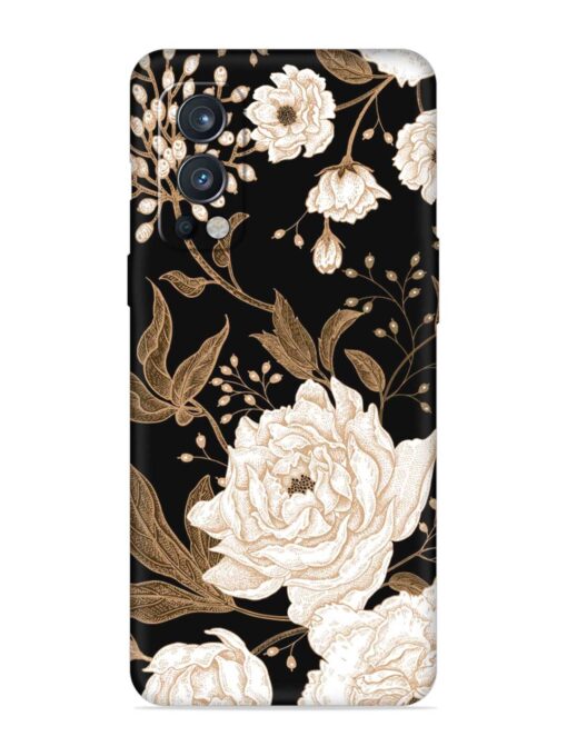 Peonies Roses Floral Embossed Soft Silicone Case for Oneplus Nord 2 (5G) Zapvi