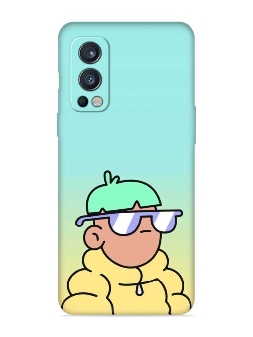 Doodles Cool Character Embossed Soft Silicone Case for Oneplus Nord 2 (5G) Zapvi