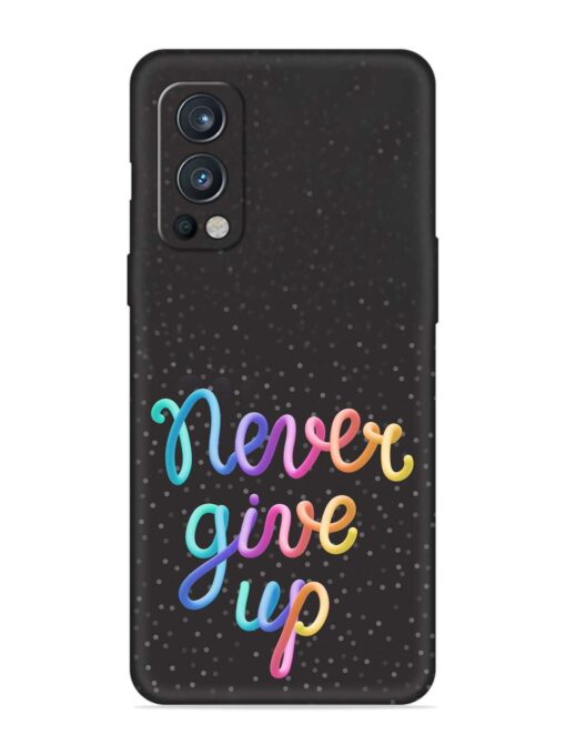 Colorful Stylized Rainbow Embossed Soft Silicone Case for Oneplus Nord 2 (5G) Zapvi