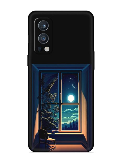 Night View At Window Embossed Soft Silicone Case for Oneplus Nord 2 (5G)