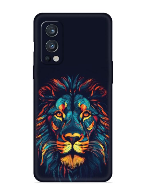 Colorful Lion Embossed Soft Silicone Case for Oneplus Nord 2 (5G) Zapvi