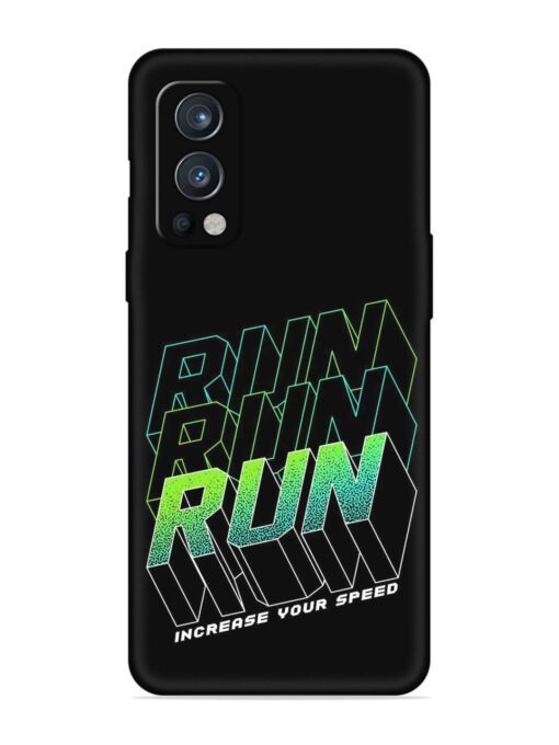 Run Embossed Soft Silicone Case for Oneplus Nord 2 (5G)