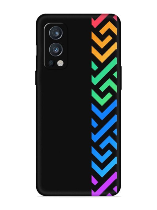 Colorshape Stripes Embossed Soft Silicone Case for Oneplus Nord 2 (5G) Zapvi