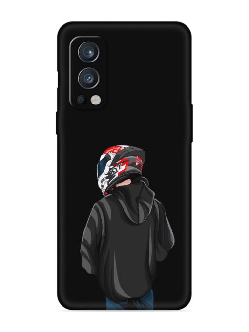 Motorcycle Rider Embossed Soft Silicone Case for Oneplus Nord 2 (5G) Zapvi