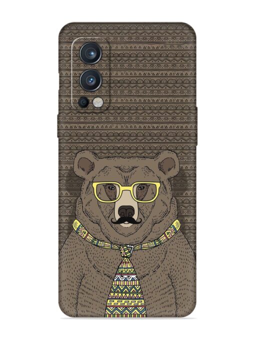 Grizzly Bear Embossed Soft Silicone Case for Oneplus Nord 2 (5G) Zapvi