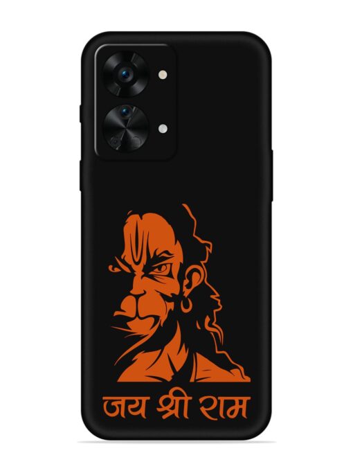 Angry Hanuman Embossed Soft Silicone Case for Oneplus Nord 2T (5G)