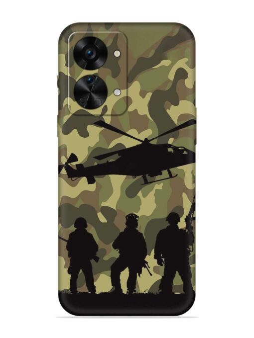 Army Heros Embossed Soft Silicone Case for Oneplus Nord 2T (5G) Zapvi