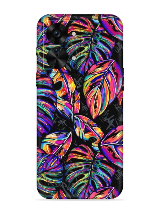 Tropical Seamless Vector Embossed Soft Silicone Case for Oneplus Nord 2T (5G) Zapvi