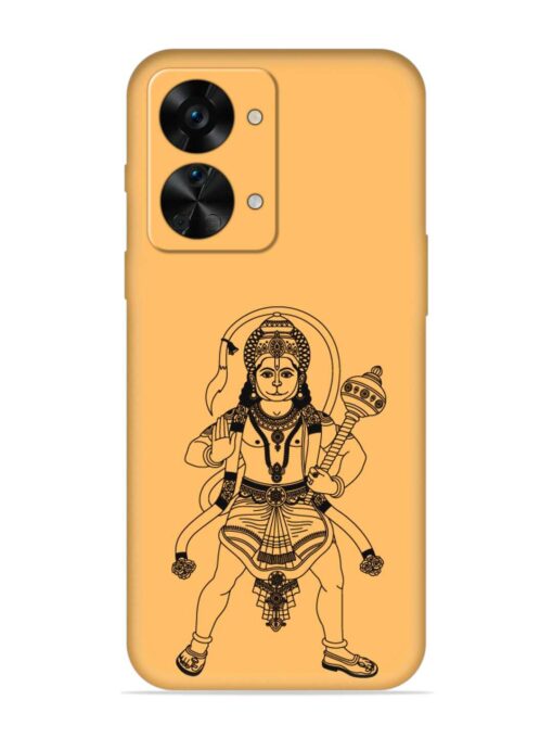 Indian God Hanuman Embossed Soft Silicone Case for Oneplus Nord 2T (5G) Zapvi