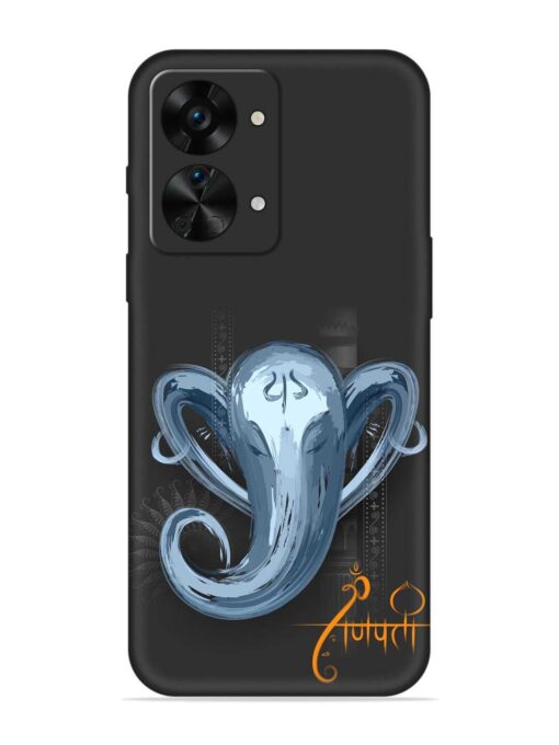 Illustration Lord Ganpati Embossed Soft Silicone Case for Oneplus Nord 2T (5G) Zapvi